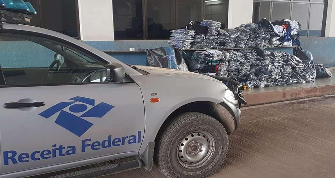 Falsificação de marcas famosas são apreendidas pela Receita Federal de Corumbá | Vídeo