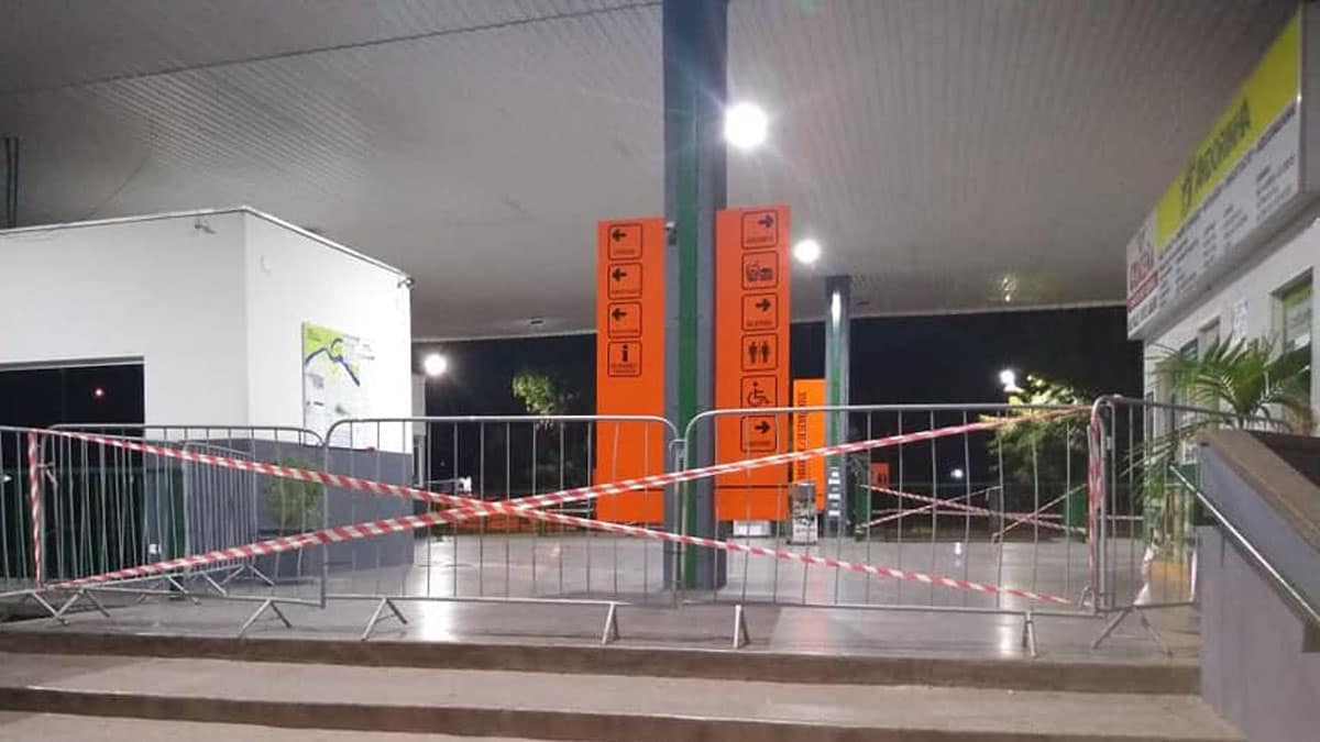 Rodoviária e Aeroporto de Corumbá estão fechados para embarque e desembarque de passageiros