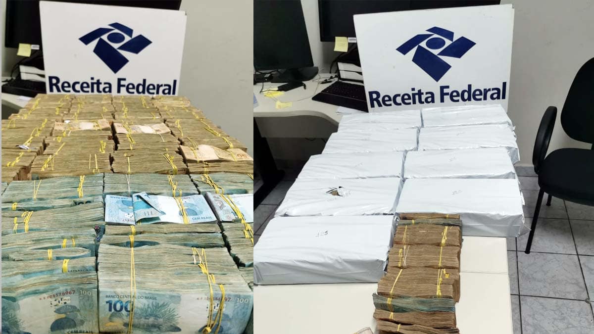 Receita Federal apreende mais de R$ 1,5 milhão de reais com bolivianos na fronteira