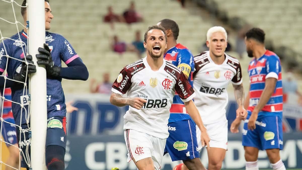Flamengo vence Fortaleza e se isola na vice-liderança do Brasileirão