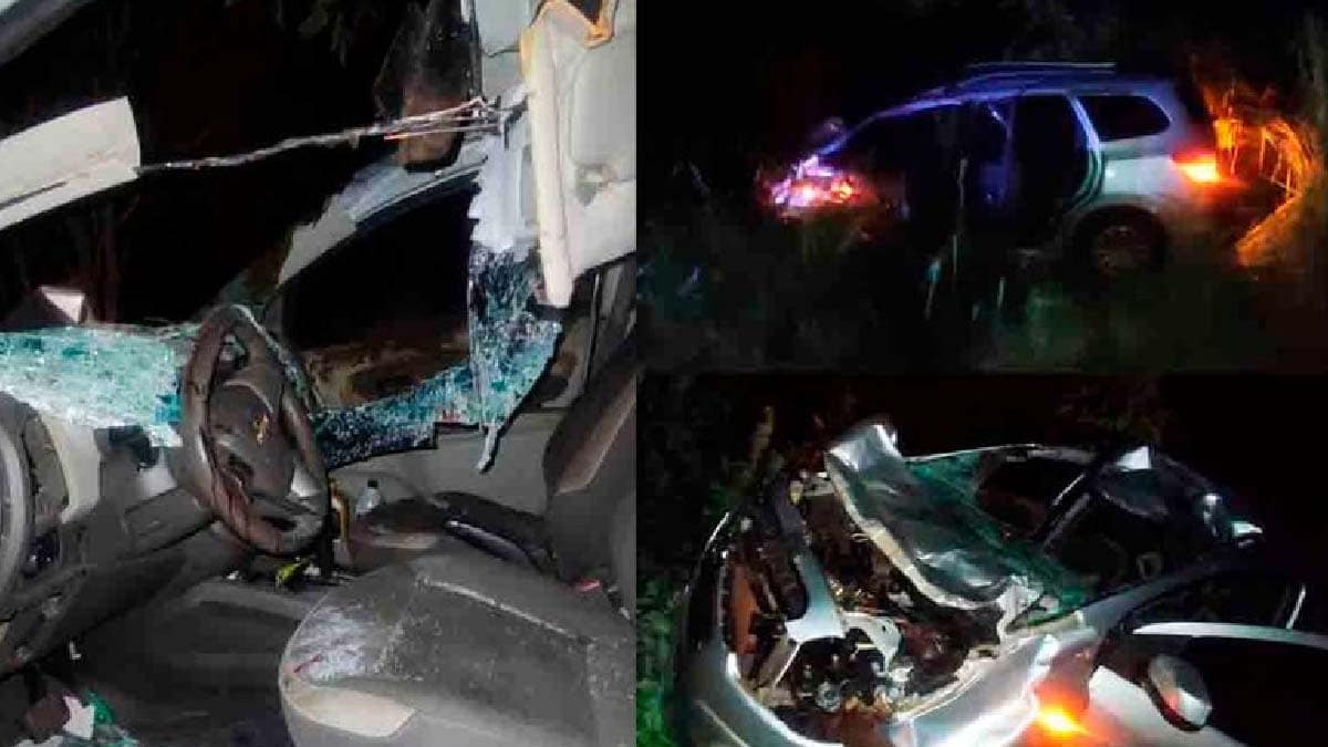 Casal fica em estado grave após acidente na BR-262; filhas de 9 e 13 anos estavam no carro