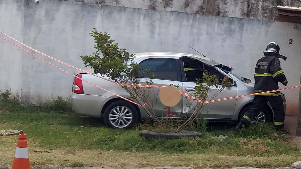 Sistema GNV explode e deixa motorista ferido em Corumbá