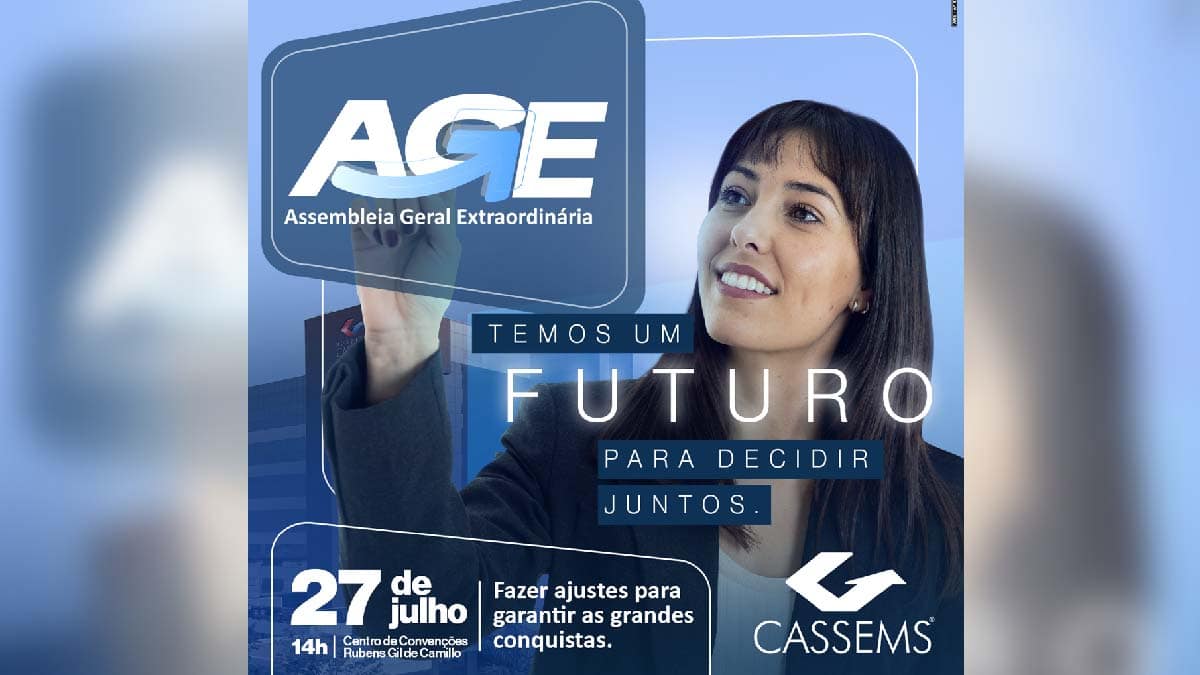 Cassems realiza Assembleia Geral Extraordinária no próximo dia 27