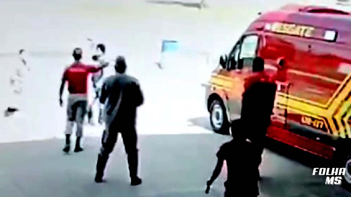 Homem armado com faca invade quartel do Corpo de Bombeiros em Naviraí