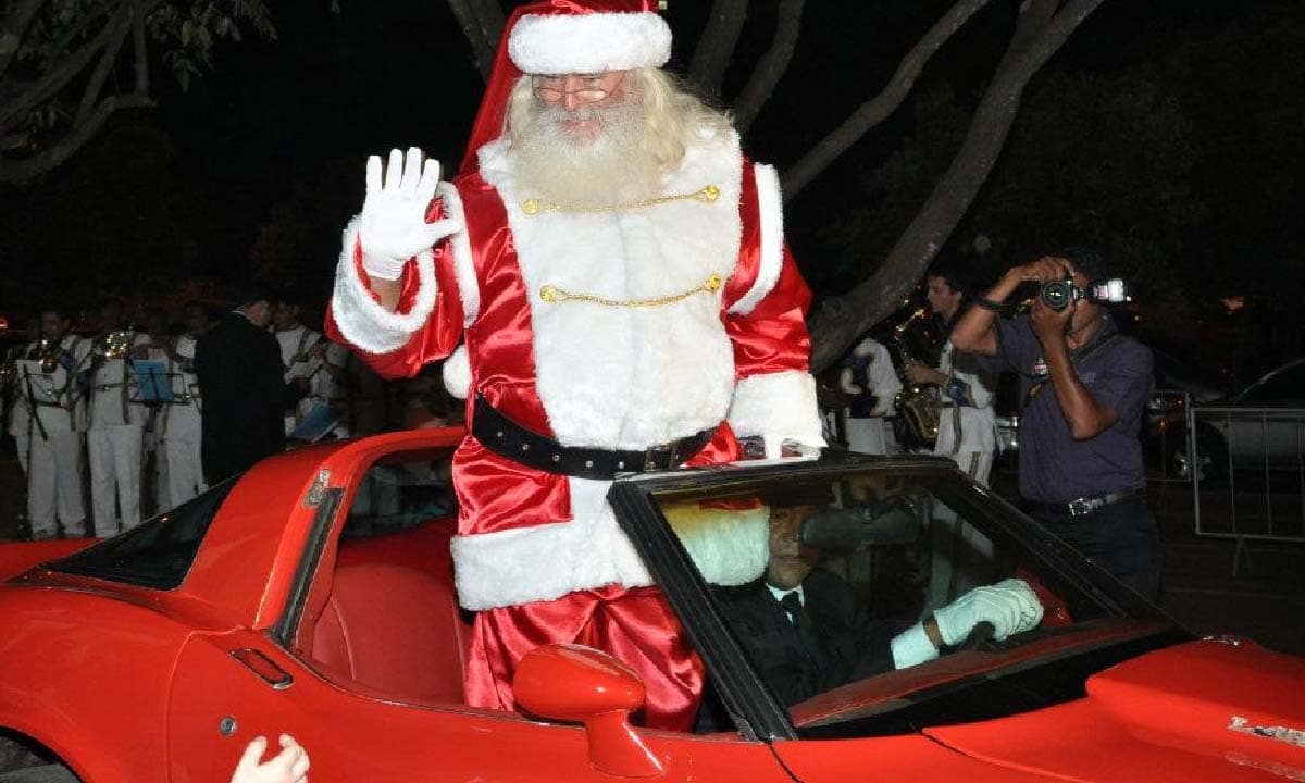 Papai Noel chega aos shoppings de Campo Grande para abrir temporada de Natal