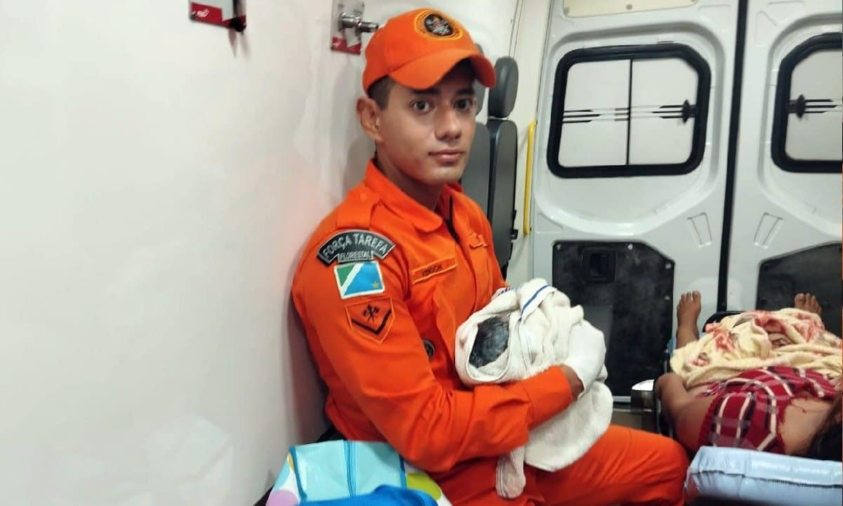 parto de bebê no Assentamento São Gabriel