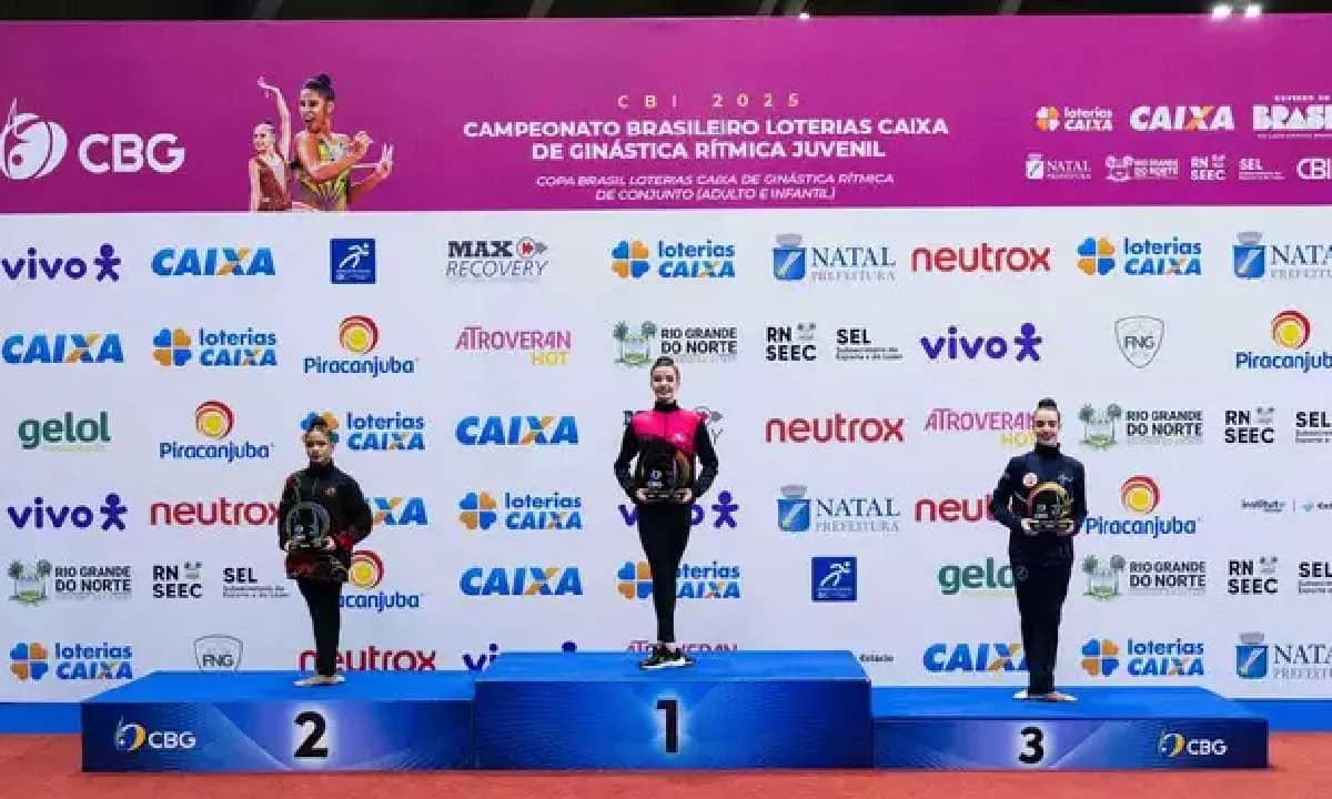 Ana Júlia Borges Nantes conquista título inédito de ginástica rítmica e garante primeira medalha nacional para Mato Grosso do Sul.