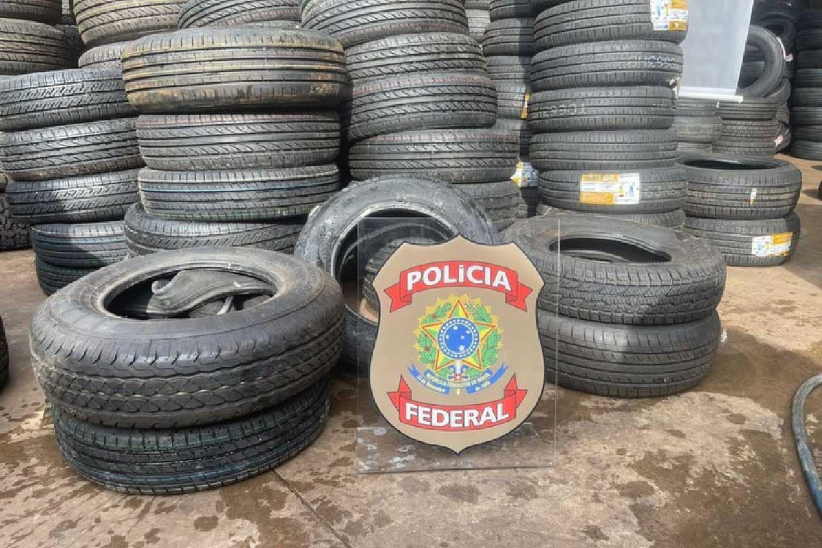 Operação da PF combate importação ilegal de pneus em Campo Grande