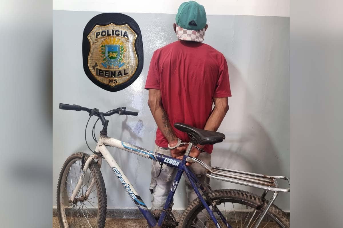 Sem fiança, ladrão de bicicleta ganha liberdade após audiência de custódia em Corumbá