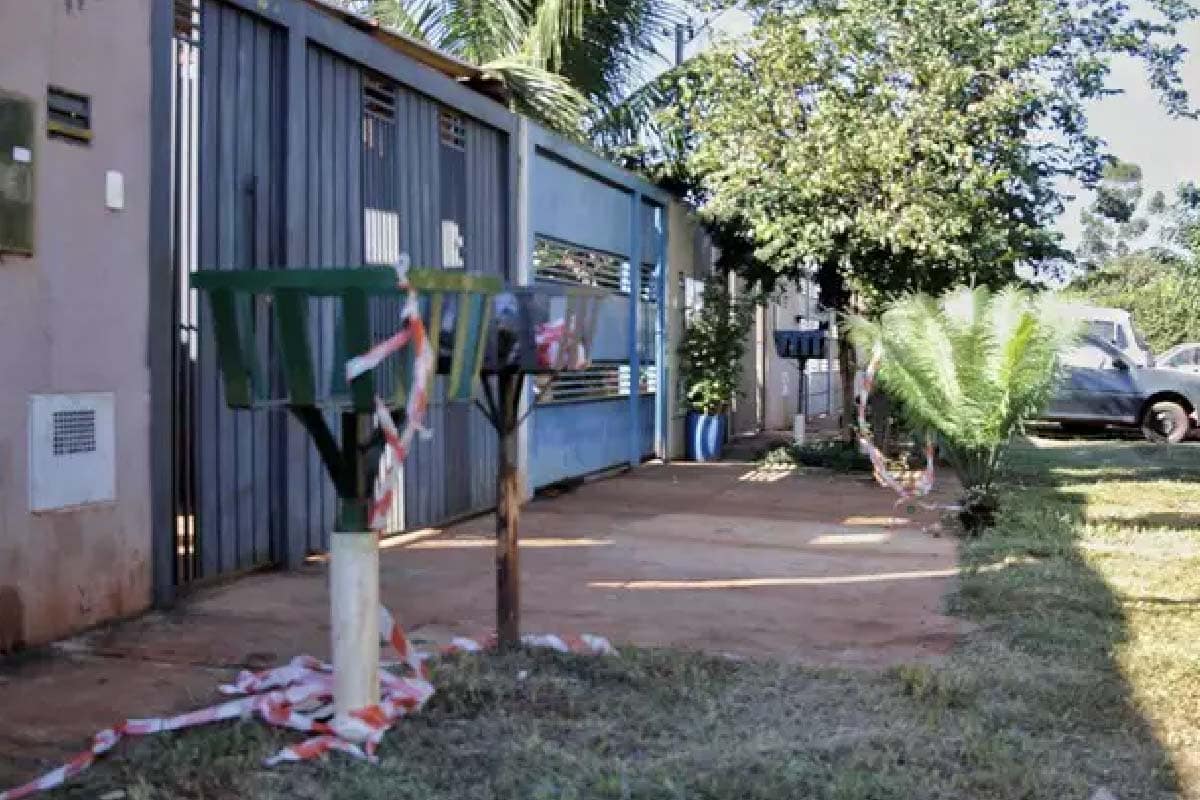 Residência do casal onde mulher foi atropelada e morta (Foto: Paulo Francis)