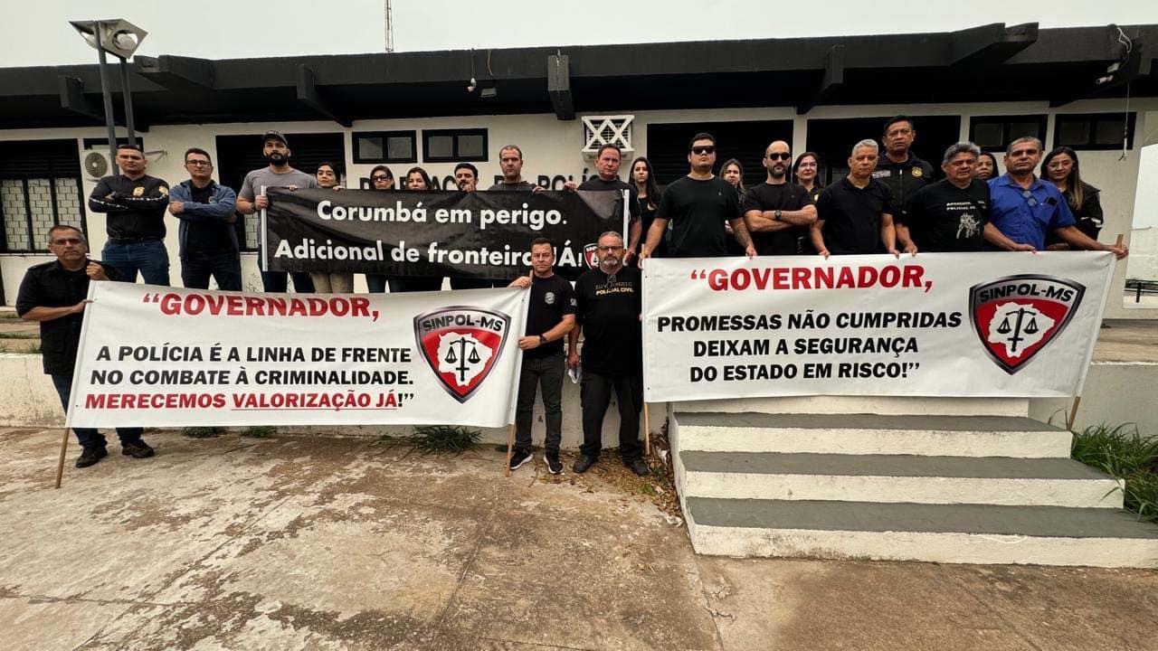 Policiais Civis se mobilizam em ato por maior valorização profissional