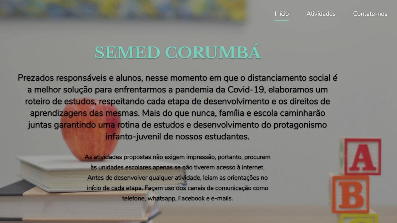 REME disponibiliza plataforma online com atividades e sugestões