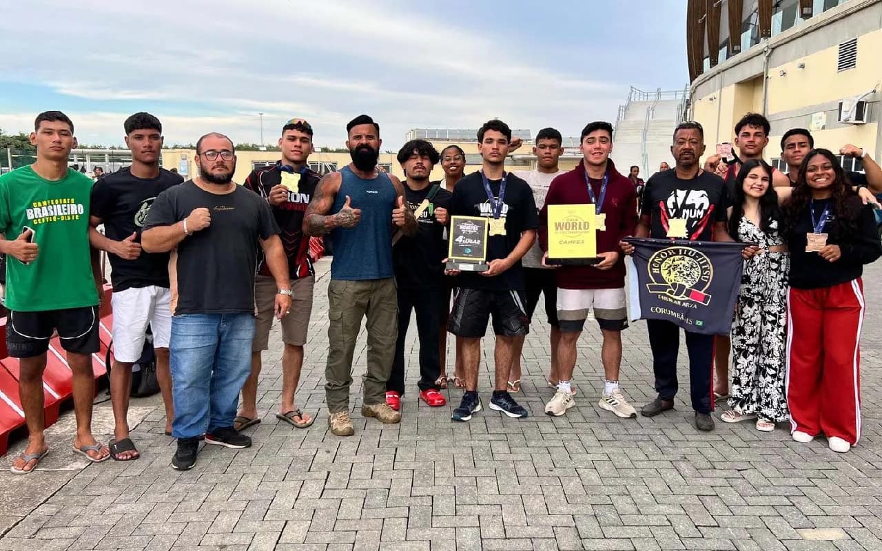 Atletas corumbaenses conquistam 3 ouros e 4 bronzes no Mundial de Jiu-Jitsu no Rio e FSMJJ celebra tetracampeonato por equipes.