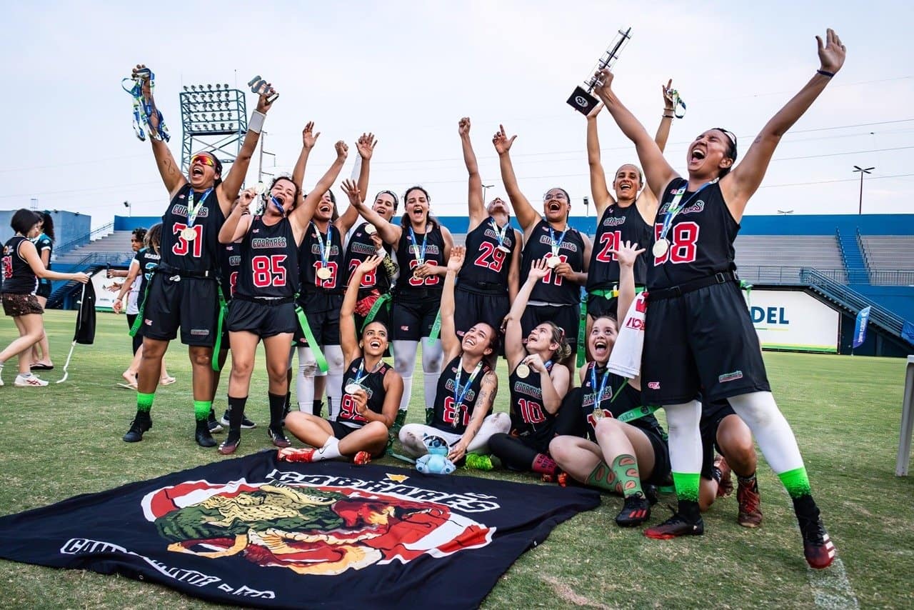 Cobrarés conquista bicampeonato da Copa do Brasil de Flag Football Feminino