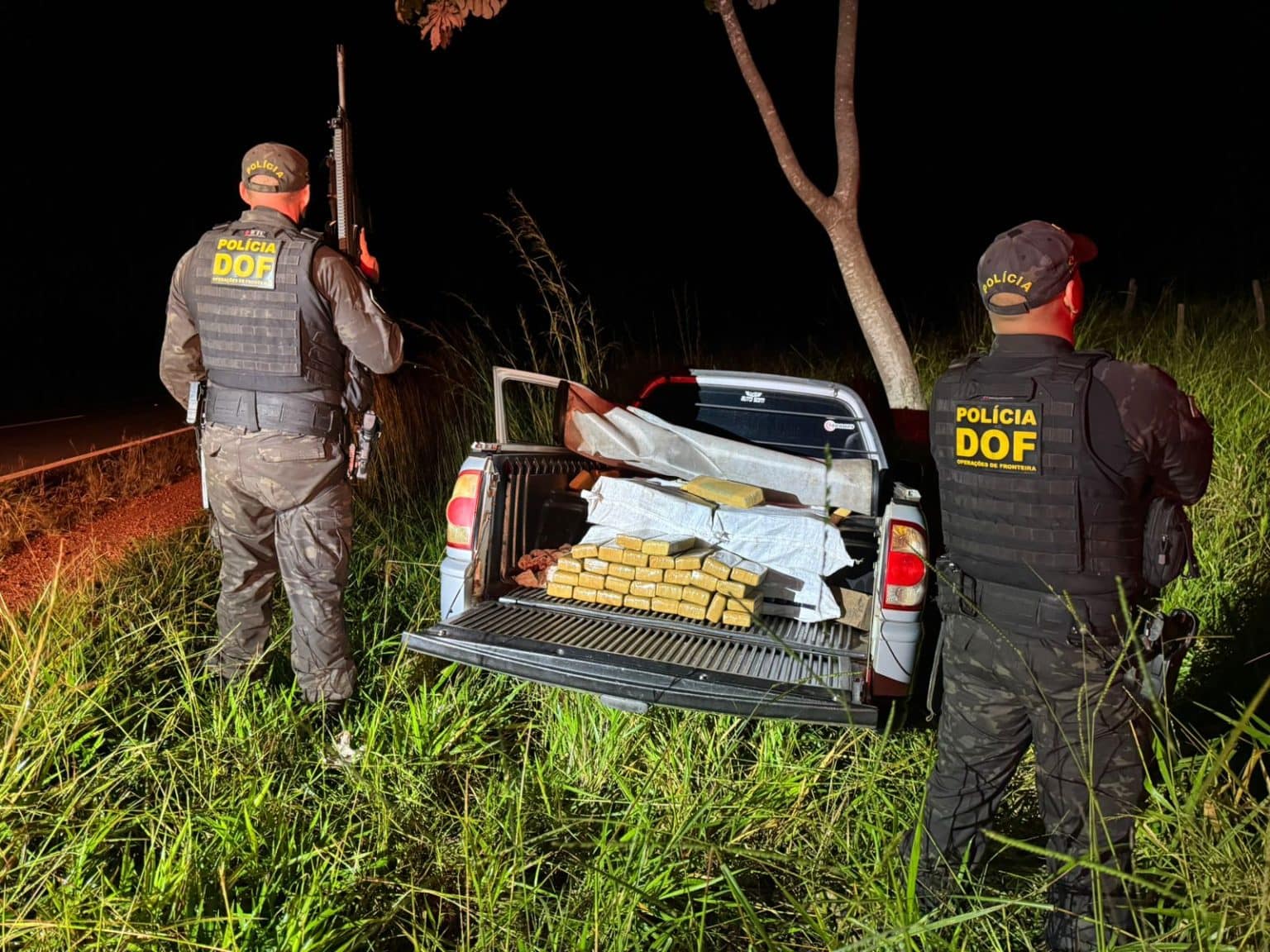 Mais de 400 kg de maconha são apreendidos pelo DOF em Ponta Porã