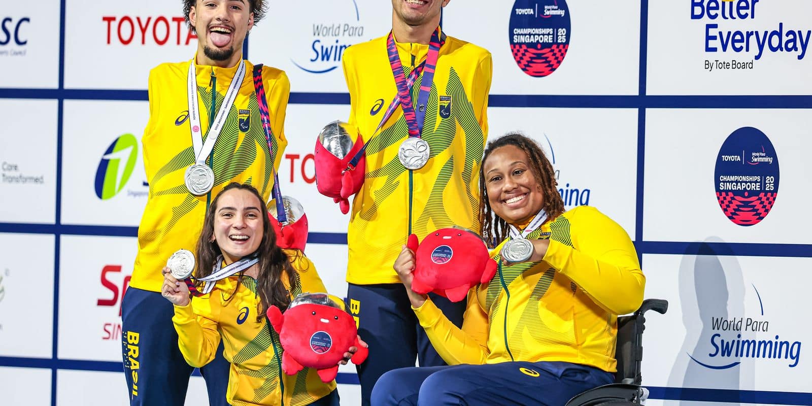 Brasil chega a 12 medalhas no Mundial de Natação Paralímpica