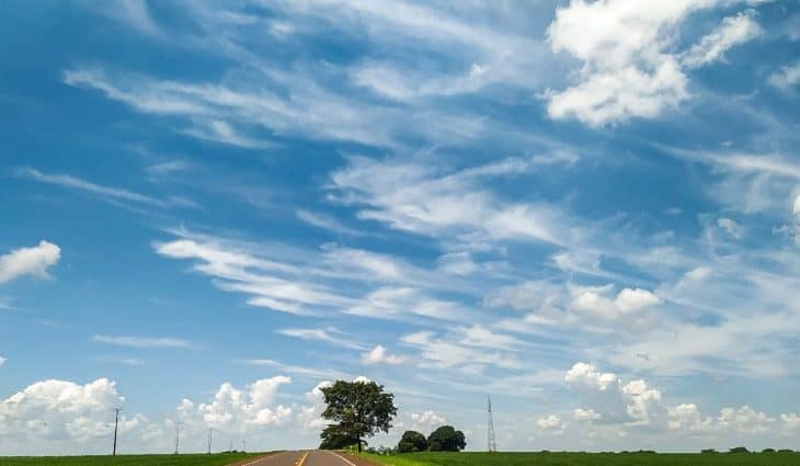 Chuva dá uma trégua e semana começa com sol entre nuvens e temperaturas agradáveis