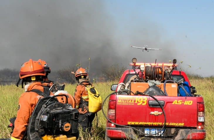 Esforço coordenado de Bombeiros e Parceiros diminui focos de incêndios no Pantanal