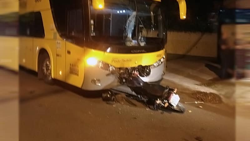 Motociclista morre após bater de frente com ônibus na região central de Corumbá