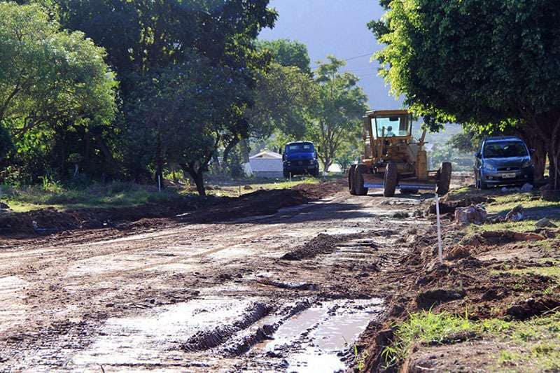 Município inicia pavimentação de ruas nos bairros Guarani e Nova Corumbá