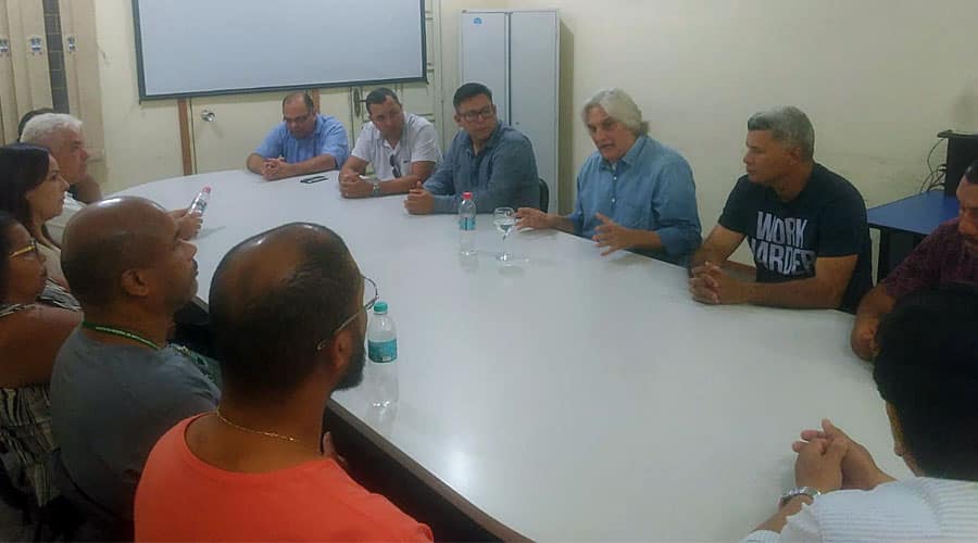 Em sua primeira agenda política pelo PTB, Delcídio participa de reuniões em Corumbá e Ladário