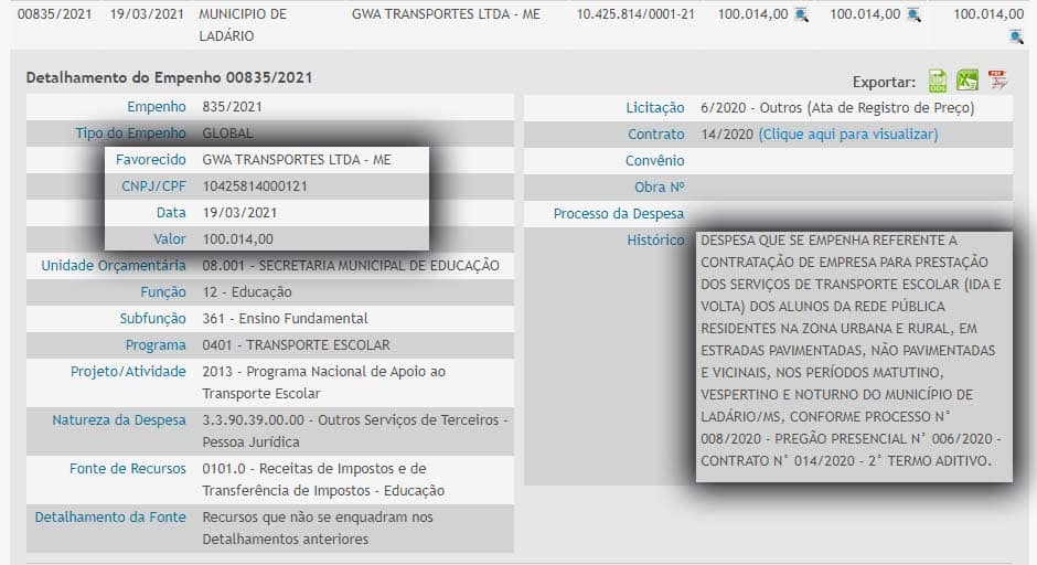 MPMS investiga suposta irregularidade em contrato para transporte escolar em Ladário 3 contrato ladario